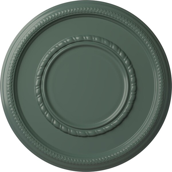Ekena Millwork Federal Roped Large Ceiling Medallion (Fits Canopies up to 7 3/4"), 17 3/8"OD x 1 1/8"P, Cloud Burst CM17FECBF - main